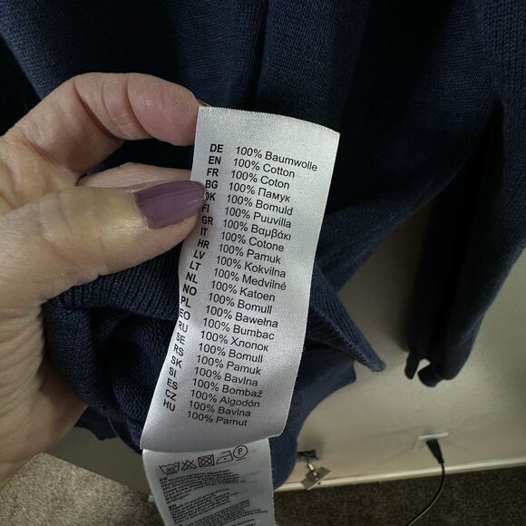 Mens Fynch-Hatton Superfine 3-Ply Cotton Sweater Size 3X Crew Neck Pullover - Picture 4 of 7